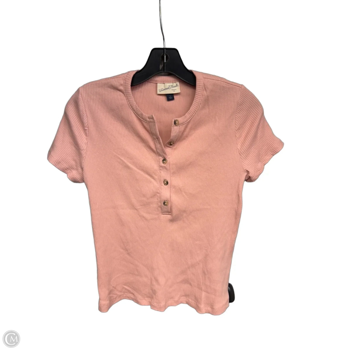 Top Short Sleeve By Universal Thread In Pink, Size: L