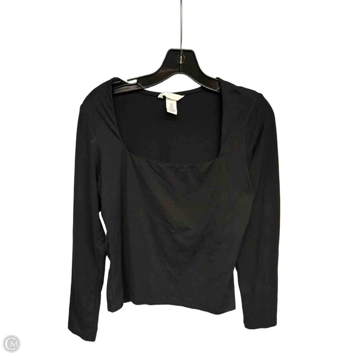 Top Long Sleeve Basic By H&m In Black, Size: M