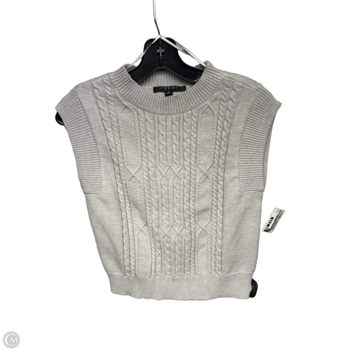 Top Sleeveless By Cyrus In Grey, Size: S