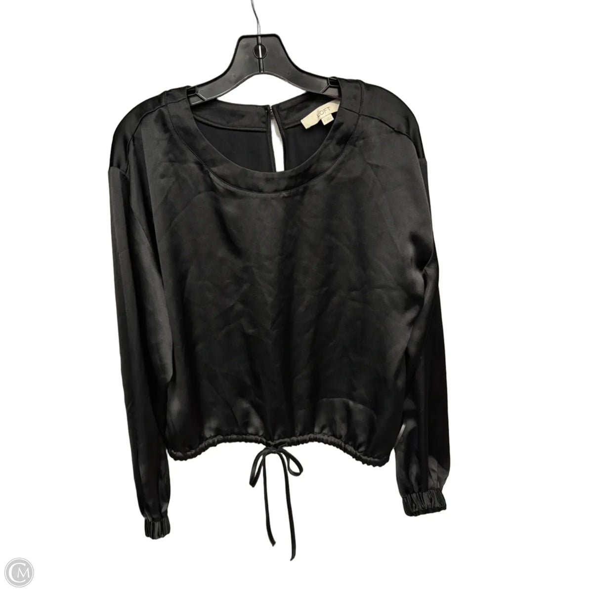 Top Long Sleeve By Loft In Black, Size: M