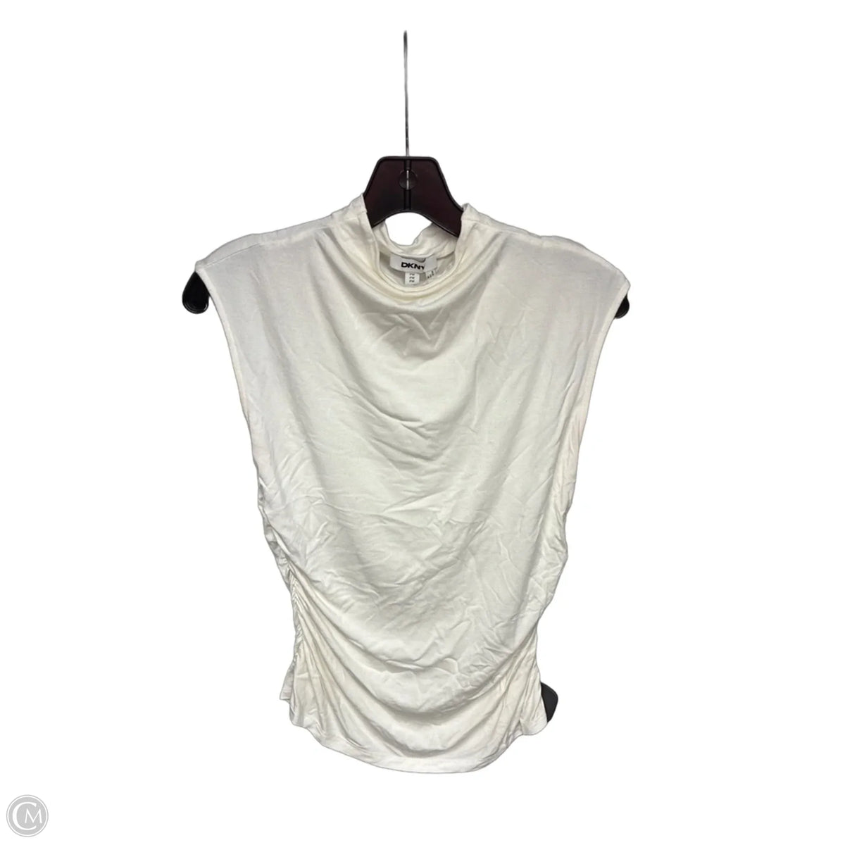 Top Long Sleeve Basic By Dkny In Cream, Size: Mp