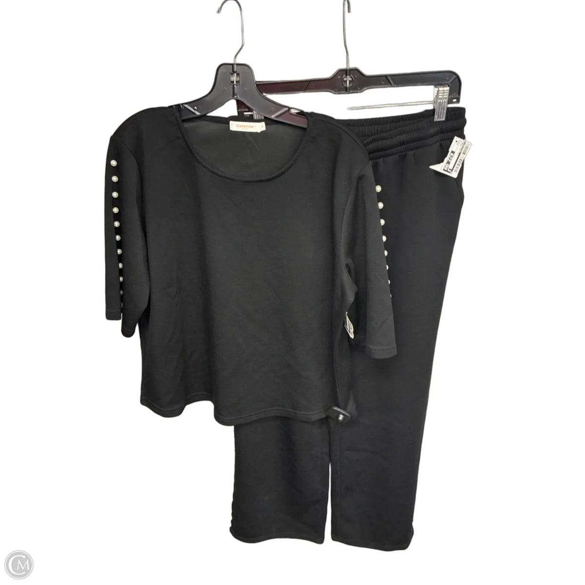 Pants Set 2pc By Creation In Black, Size: M