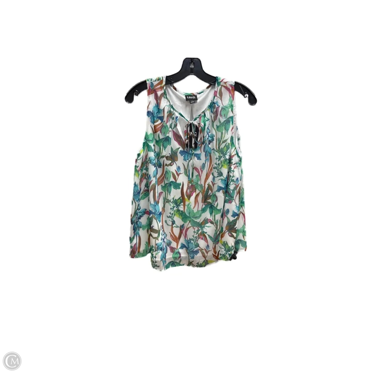 Top Sleeveless By Inc In Floral Print, Size: M