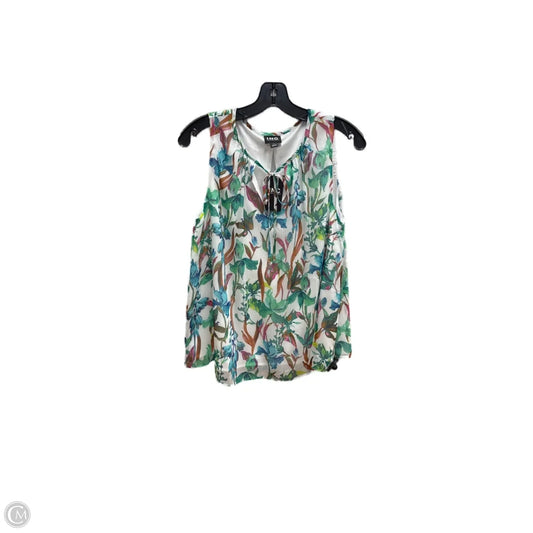 Top Sleeveless By Inc In Floral Print, Size: M