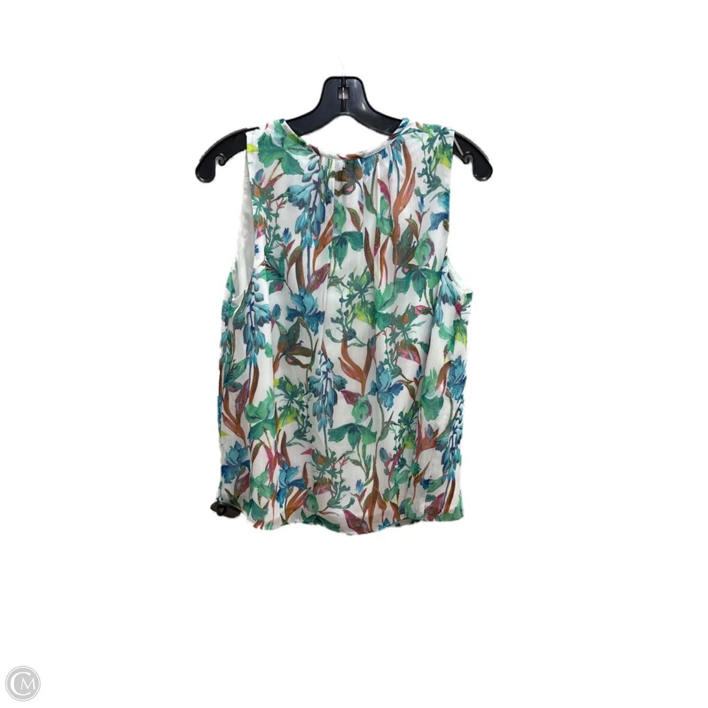 Top Sleeveless By Inc In Floral Print, Size: M