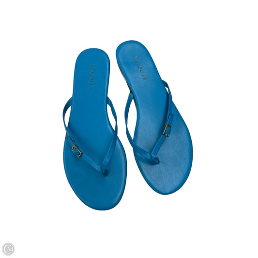 Sandals Flip Flops By Talbots In Blue, Size: 10