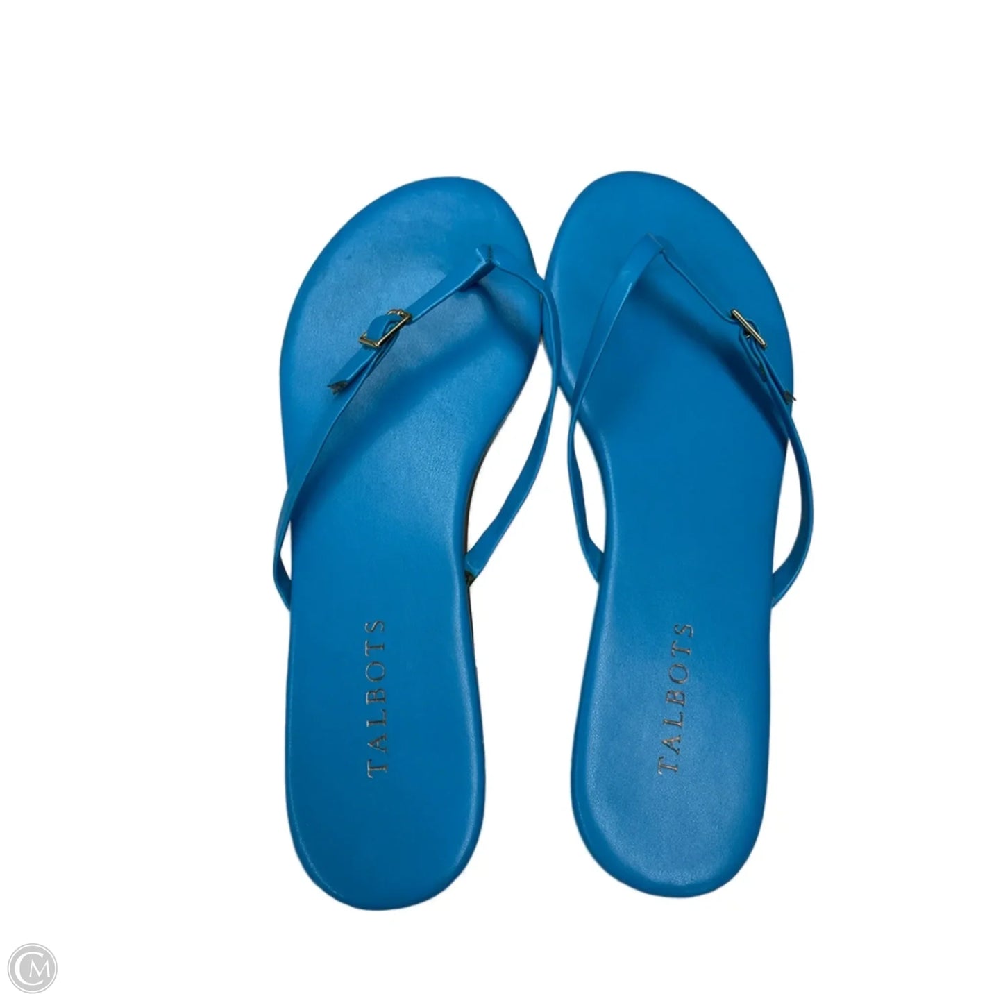 Sandals Flip Flops By Talbots In Blue, Size: 10