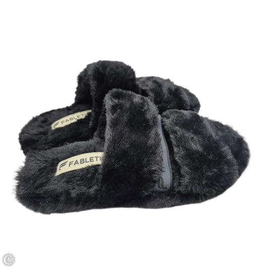 Sandals Flip Flops By Fabletics In Black, Size: 6