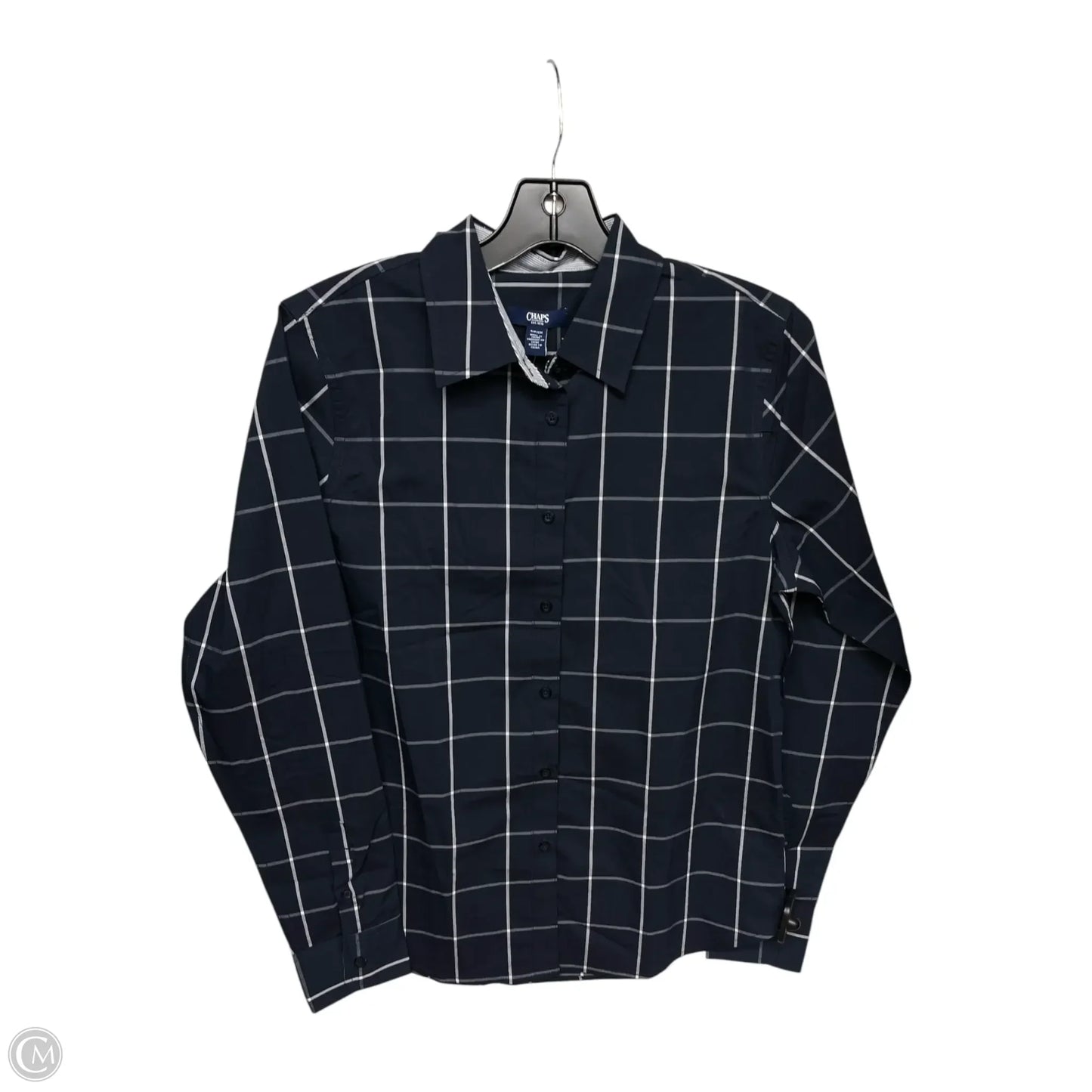 Top Long Sleeve By Chaps In Navy, Size: Sp