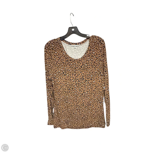Top Long Sleeve By Clothes Mentor In Animal Print, Size: L