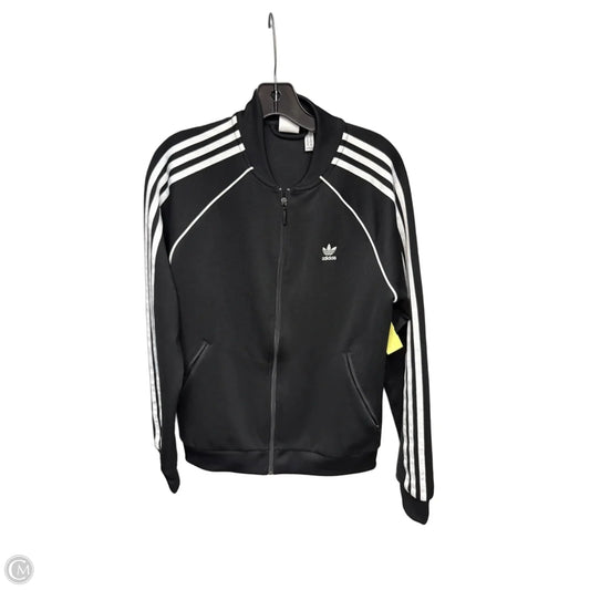 Athletic Sweatshirt Collar By Adidas In Black, Size: M