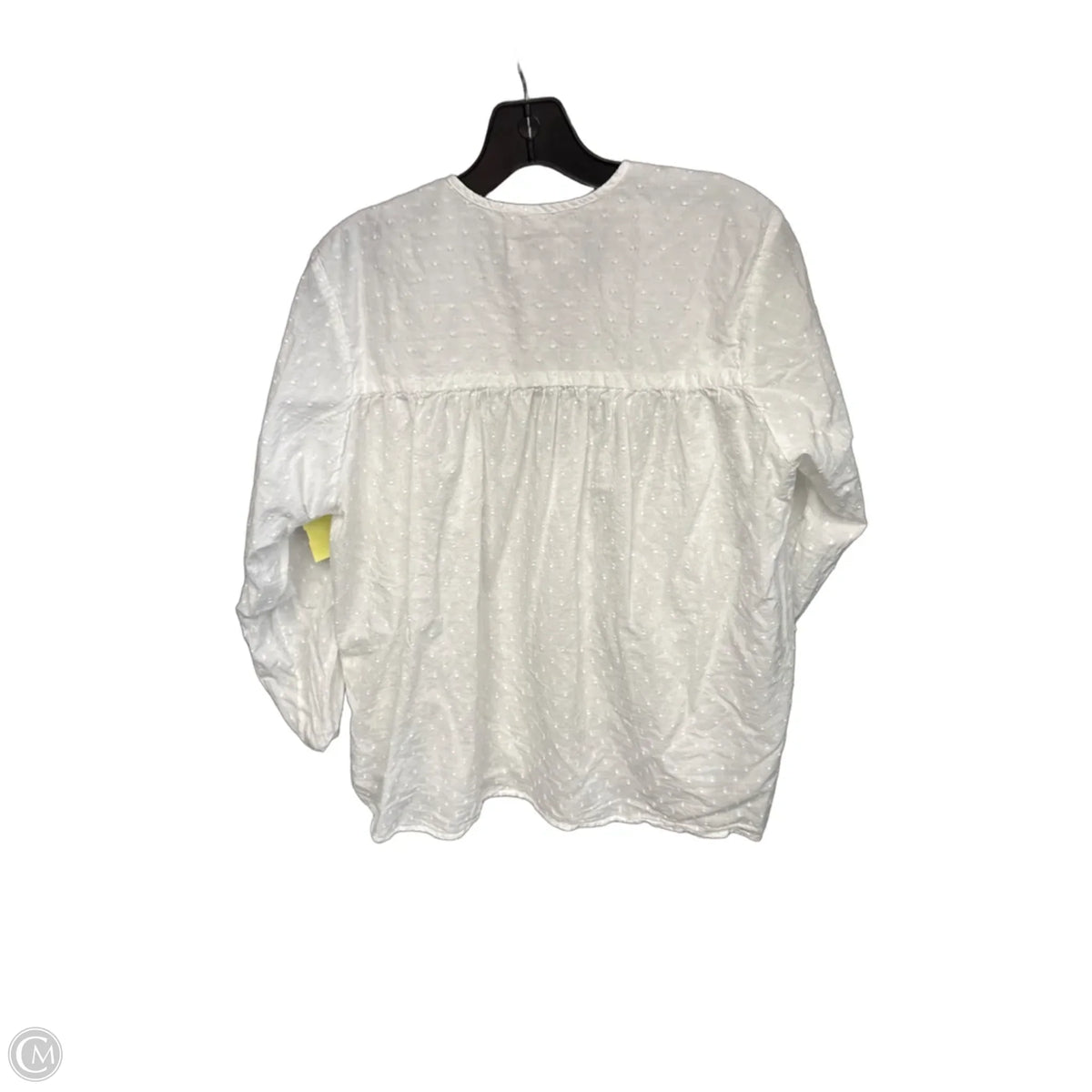 Top Long Sleeve By Clothes Mentor In White, Size: Xl