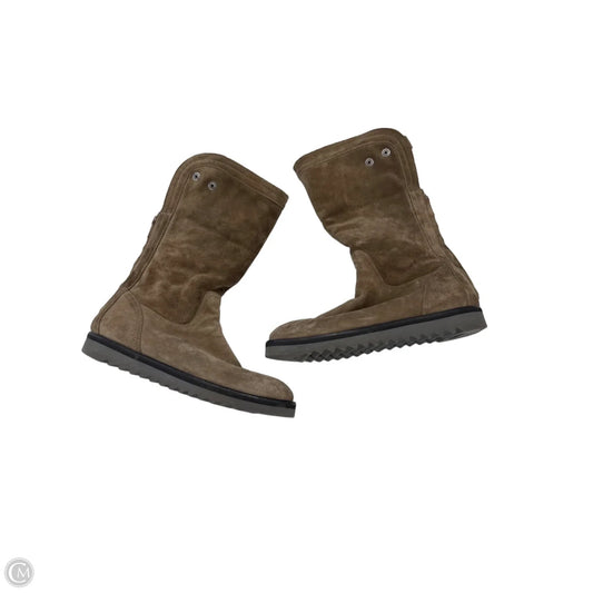 Boots Ankle Flats By Aquatalia In Brown, Size: 10