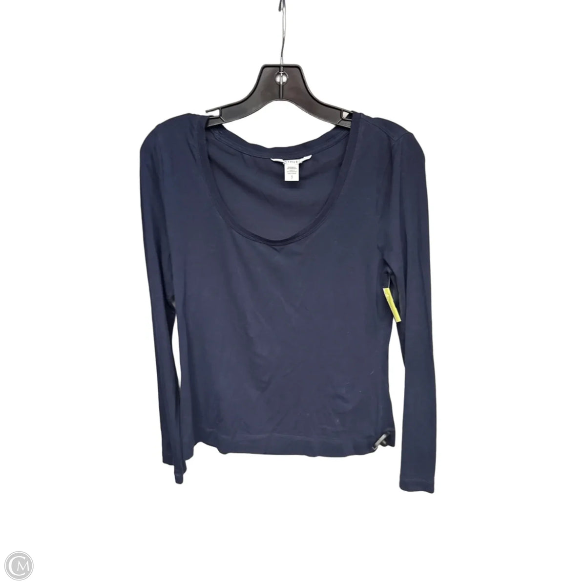 Top Long Sleeve Basic By Athleta In Navy, Size: S