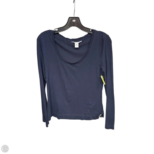 Top Long Sleeve Basic By Athleta In Navy, Size: S