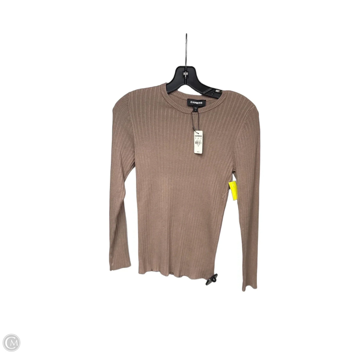 Top Long Sleeve By Express In Brown, Size: M