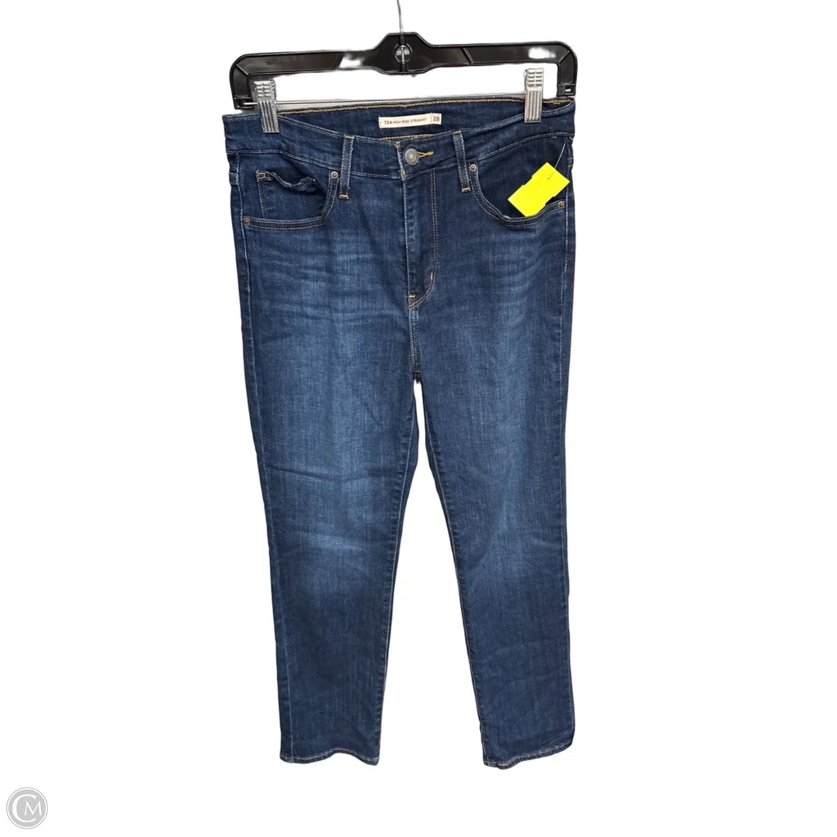 Jeans Straight By Levis In Blue Denim, Size: 6