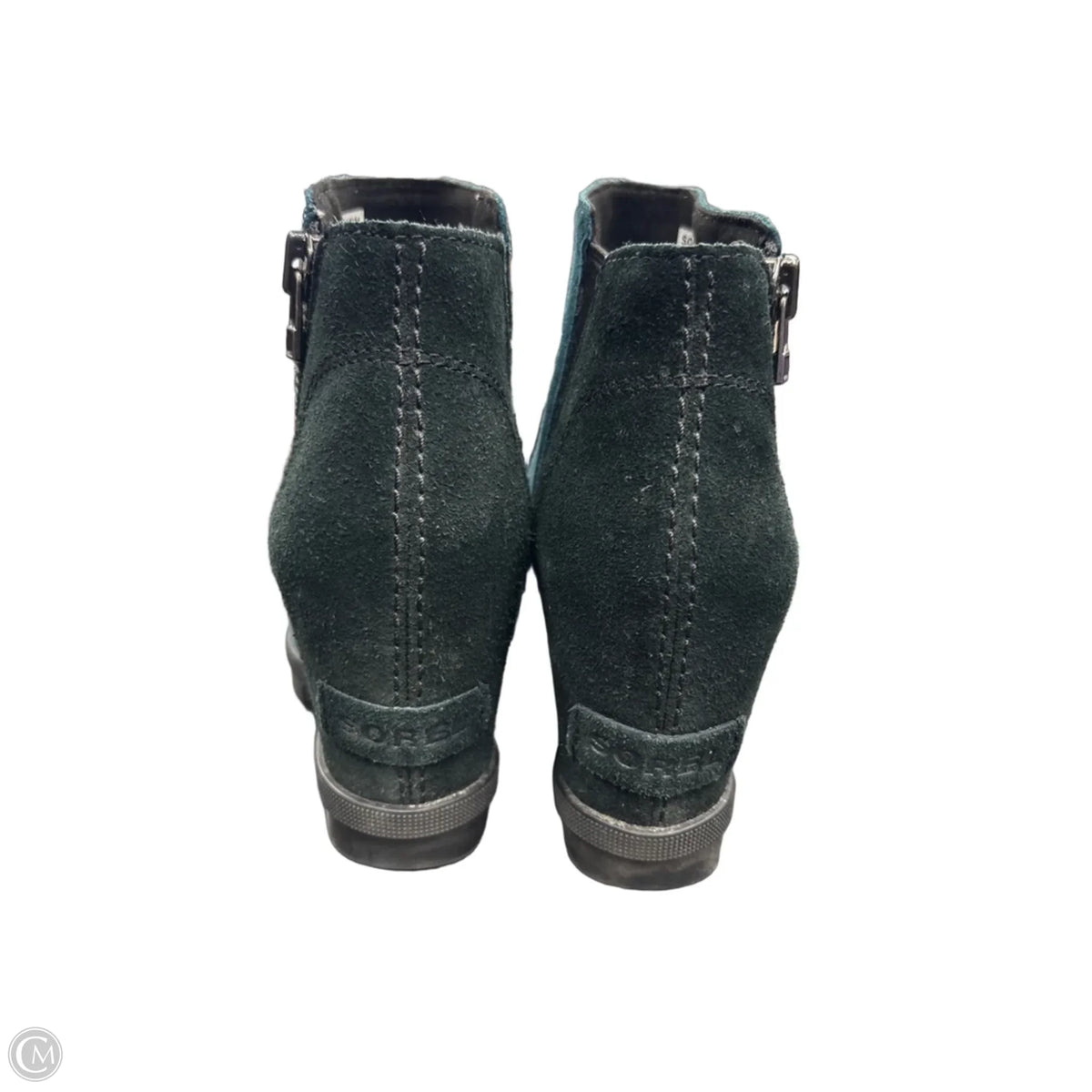 Boots Ankle Heels By Sorel In Black & Blue, Size: 5