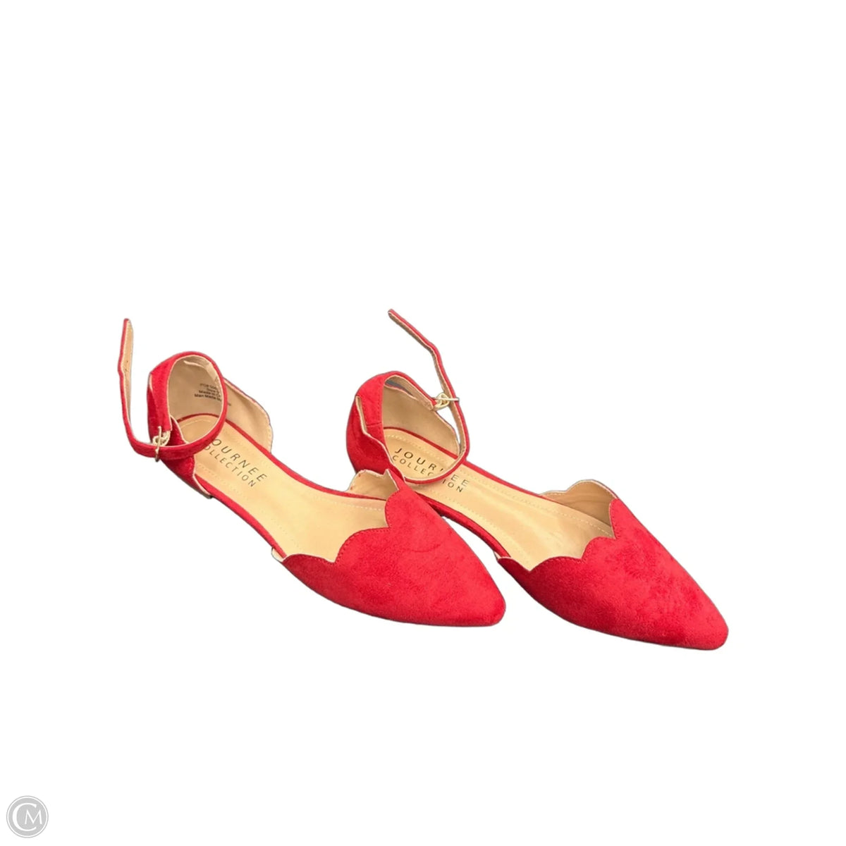 Shoes Flats By Journee In Red, Size: 9
