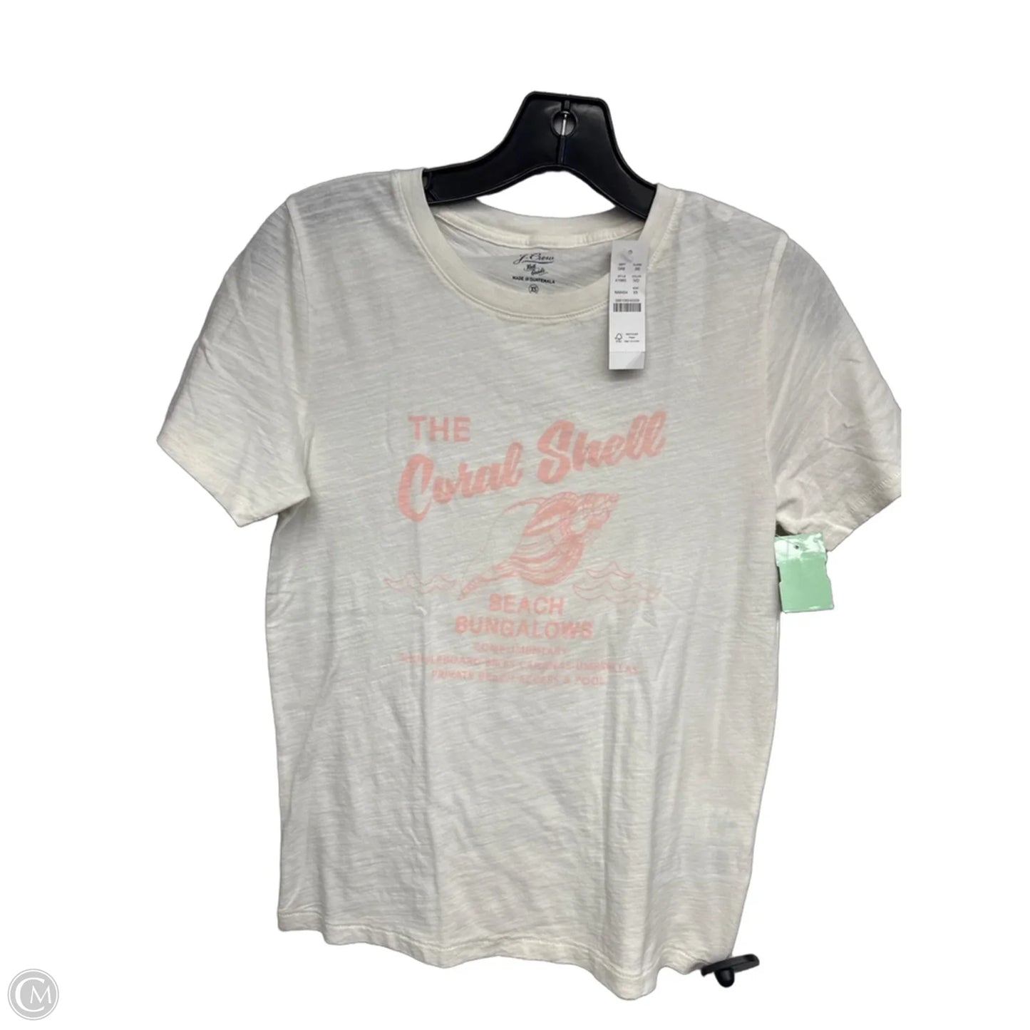 Top Short Sleeve By J. Crew In White, Size: Xs