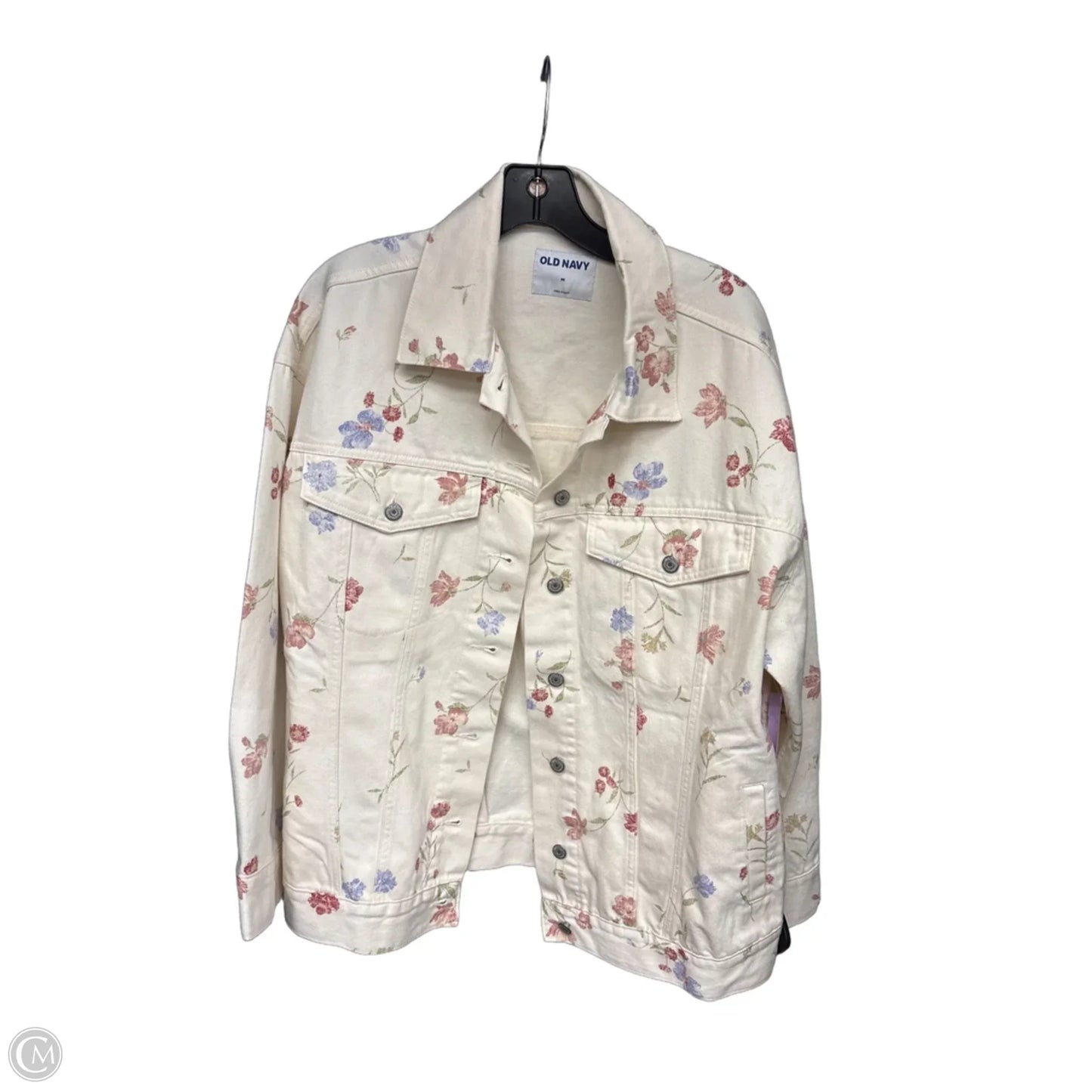 Jacket Denim By Old Navy In White, Size: M