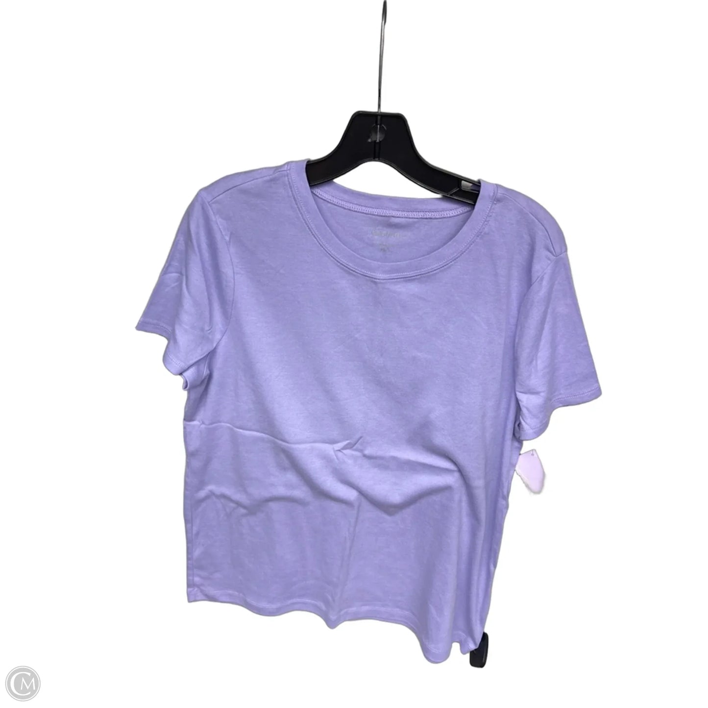Top Short Sleeve By Relativity In Purple, Size: Xlp