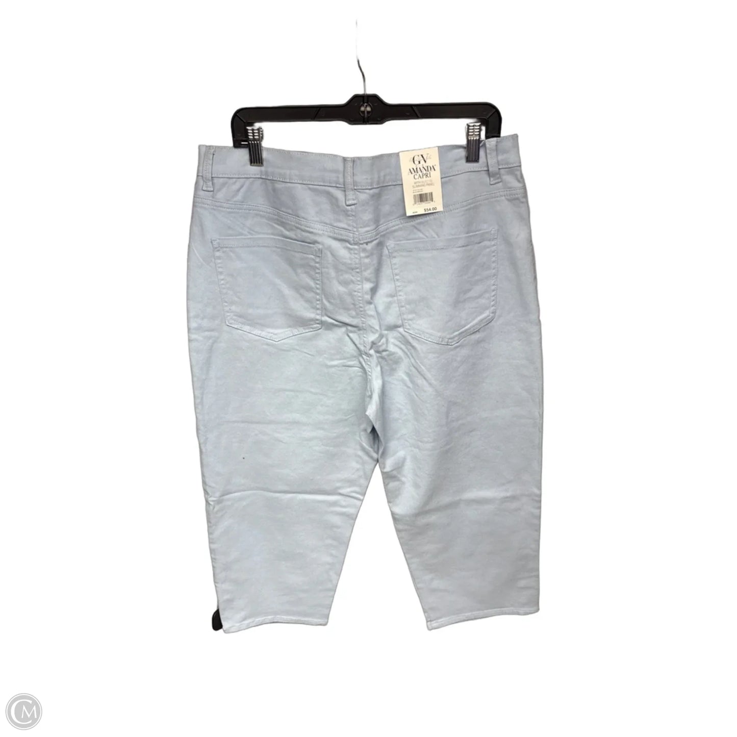 Capris By Gloria Vanderbilt In Blue, Size: 16