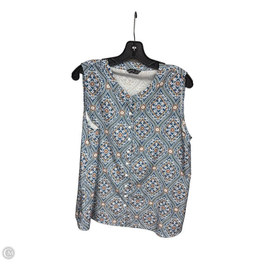 Top Sleeveless By Noracora In Blue & Yellow, Size: Xl