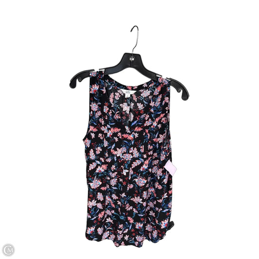 Top Sleeveless By Croft And Barrow In Black, Size: L