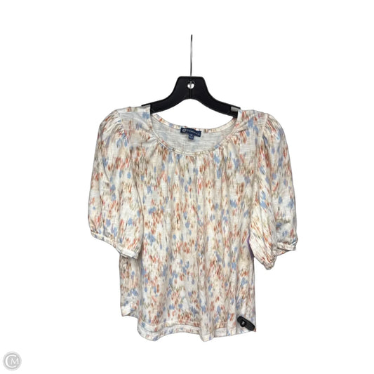Top Short Sleeve By Democracy In Multi-colored, Size: M