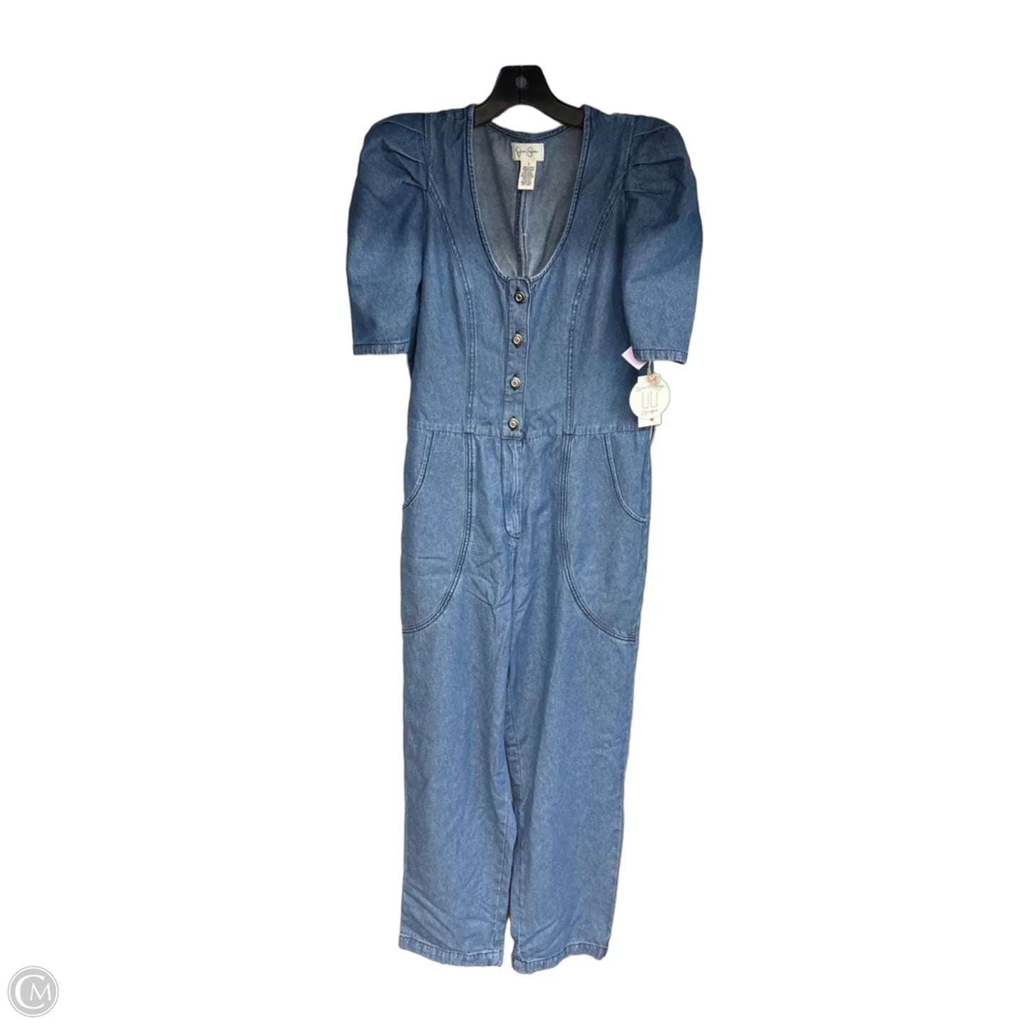 Jumpsuit By Jessica Simpson In Blue, Size: L