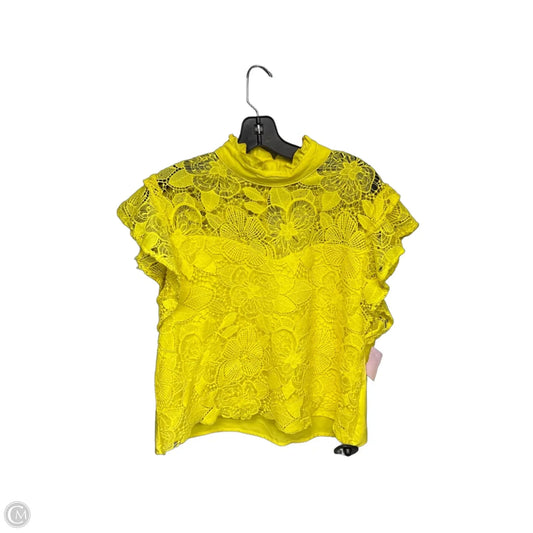Top Short Sleeve By Clothes Mentor In Yellow, Size: Xl