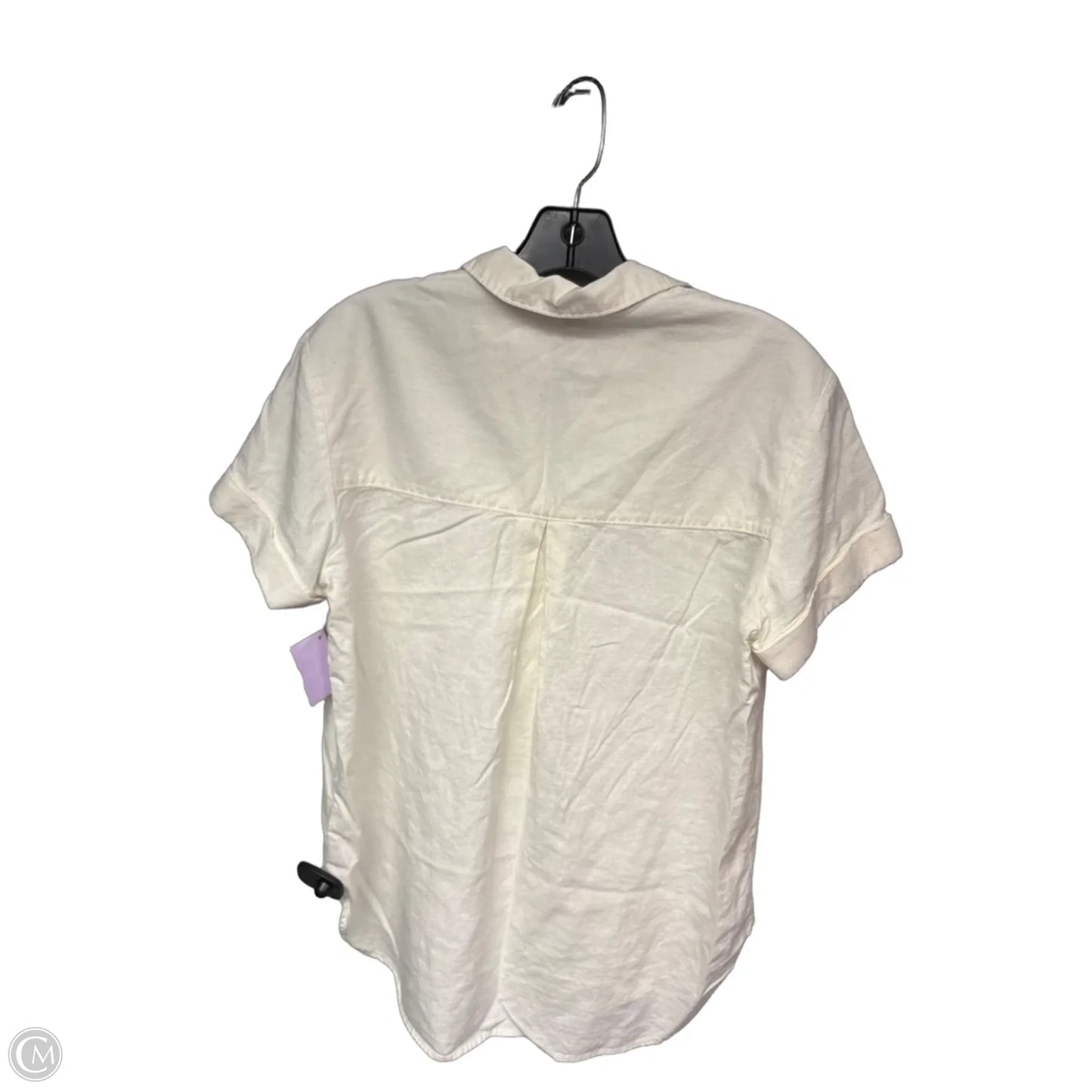Top Short Sleeve By Madewell In White, Size: Xs