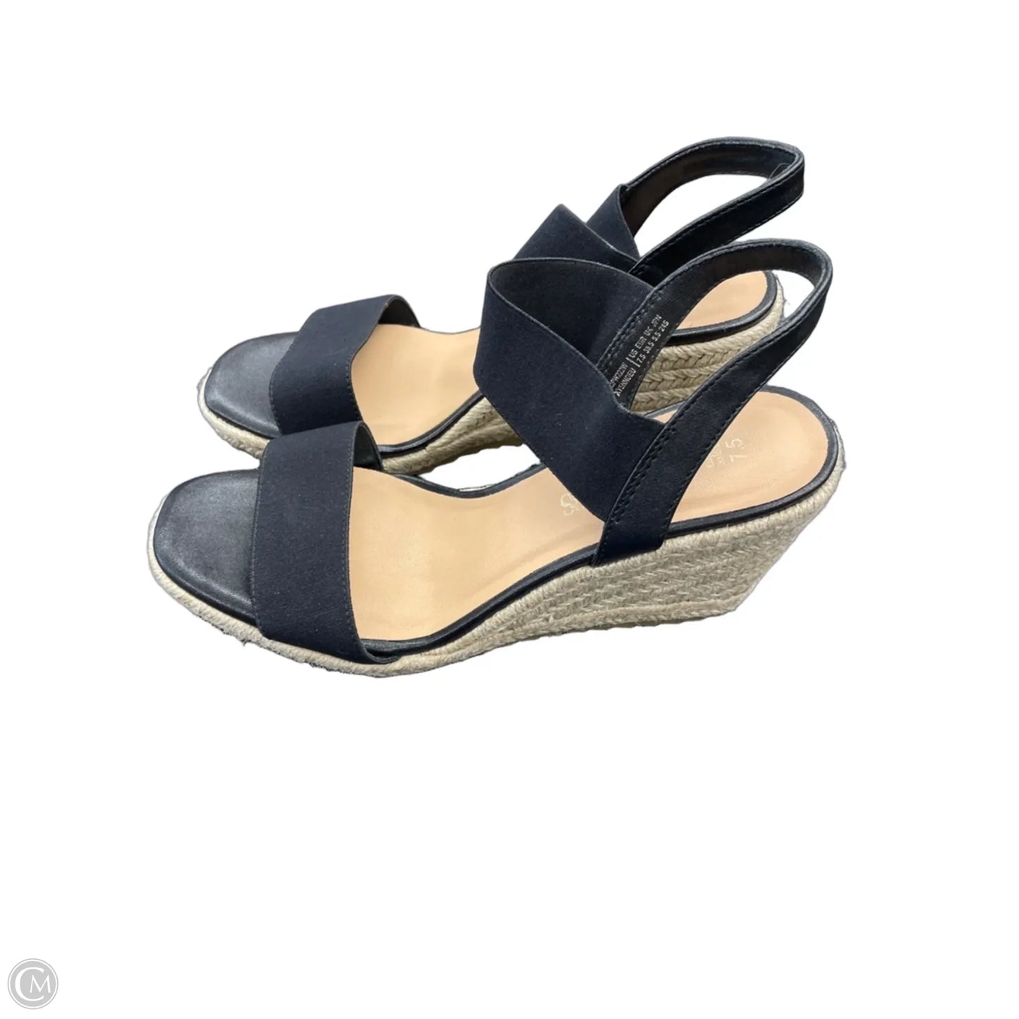 Sandals Heels Wedge By Dream Pairs In Black, Size: 7.5