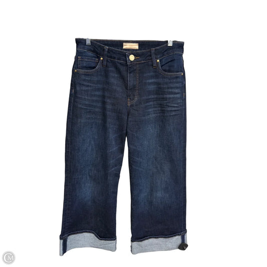 Jeans Wide Leg By Kut In Blue Denim, Size: 4
