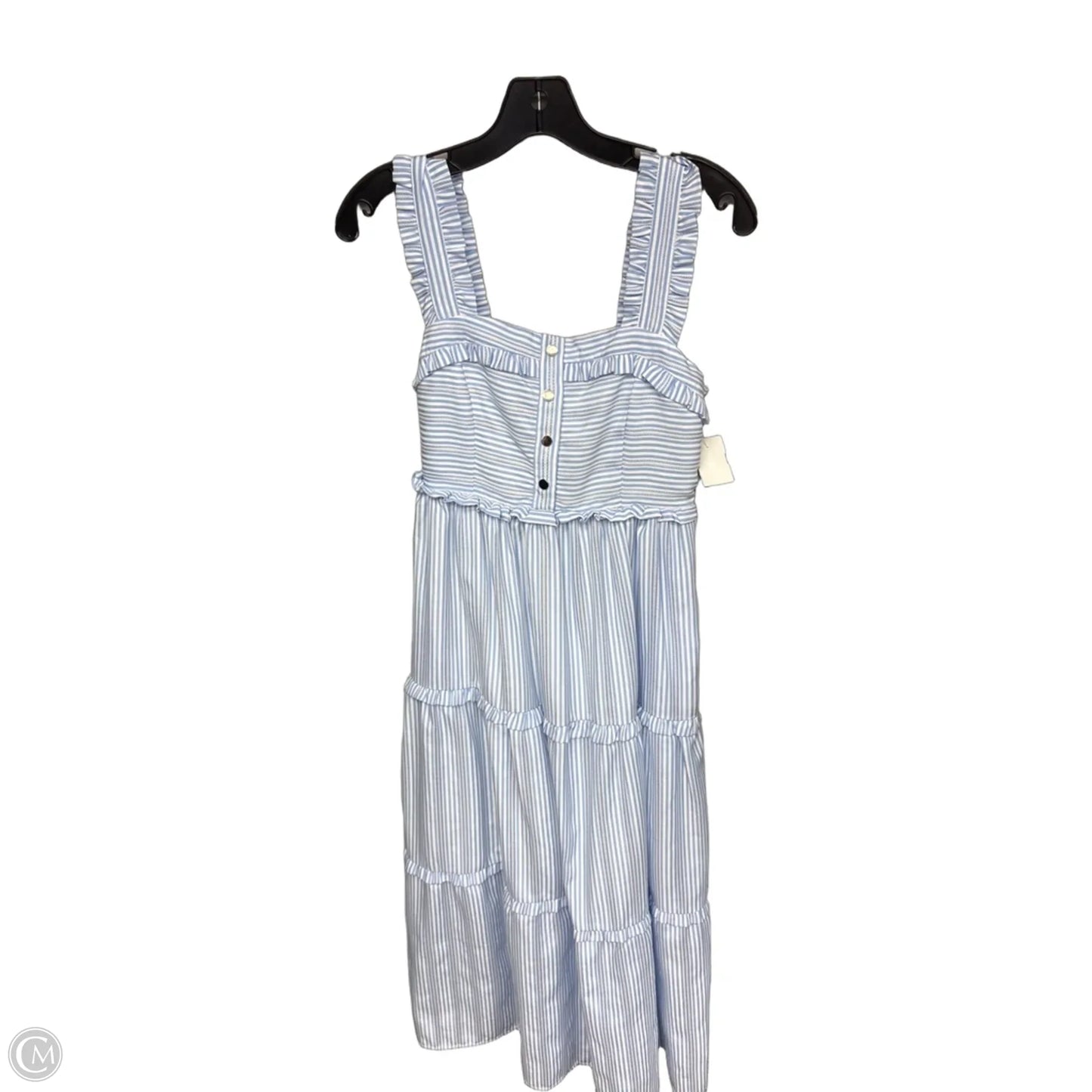Dress Casual Maxi By Clothes Mentor In Blue & White, Size: S