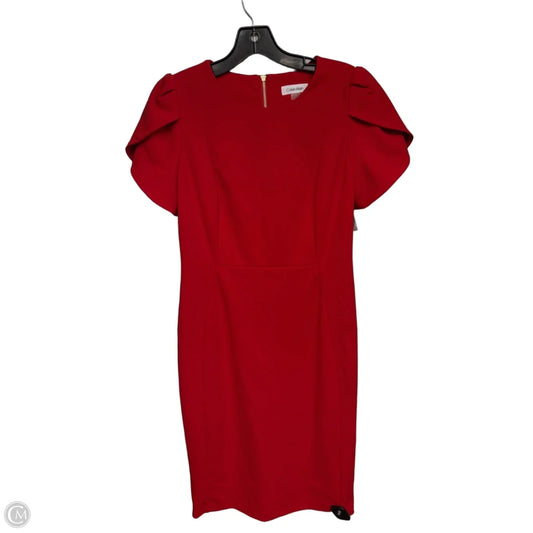 Dress Casual Maxi By Calvin Klein In Red, Size: 10