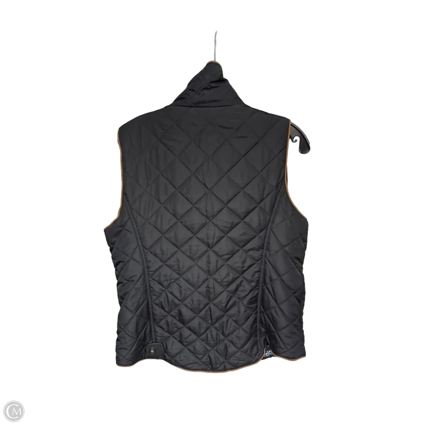 Vest Puffer & Quilted By Crown And Ivy In Black & Blue, Size: Xl