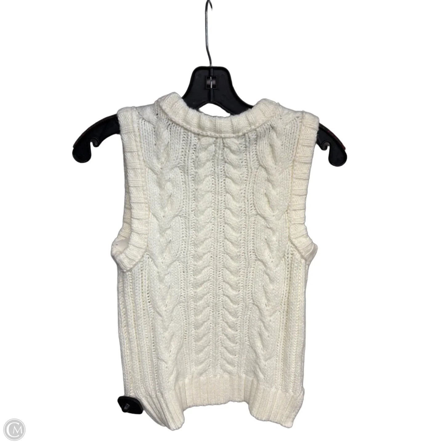 Vest Sweater By Design History In White, Size: Xs