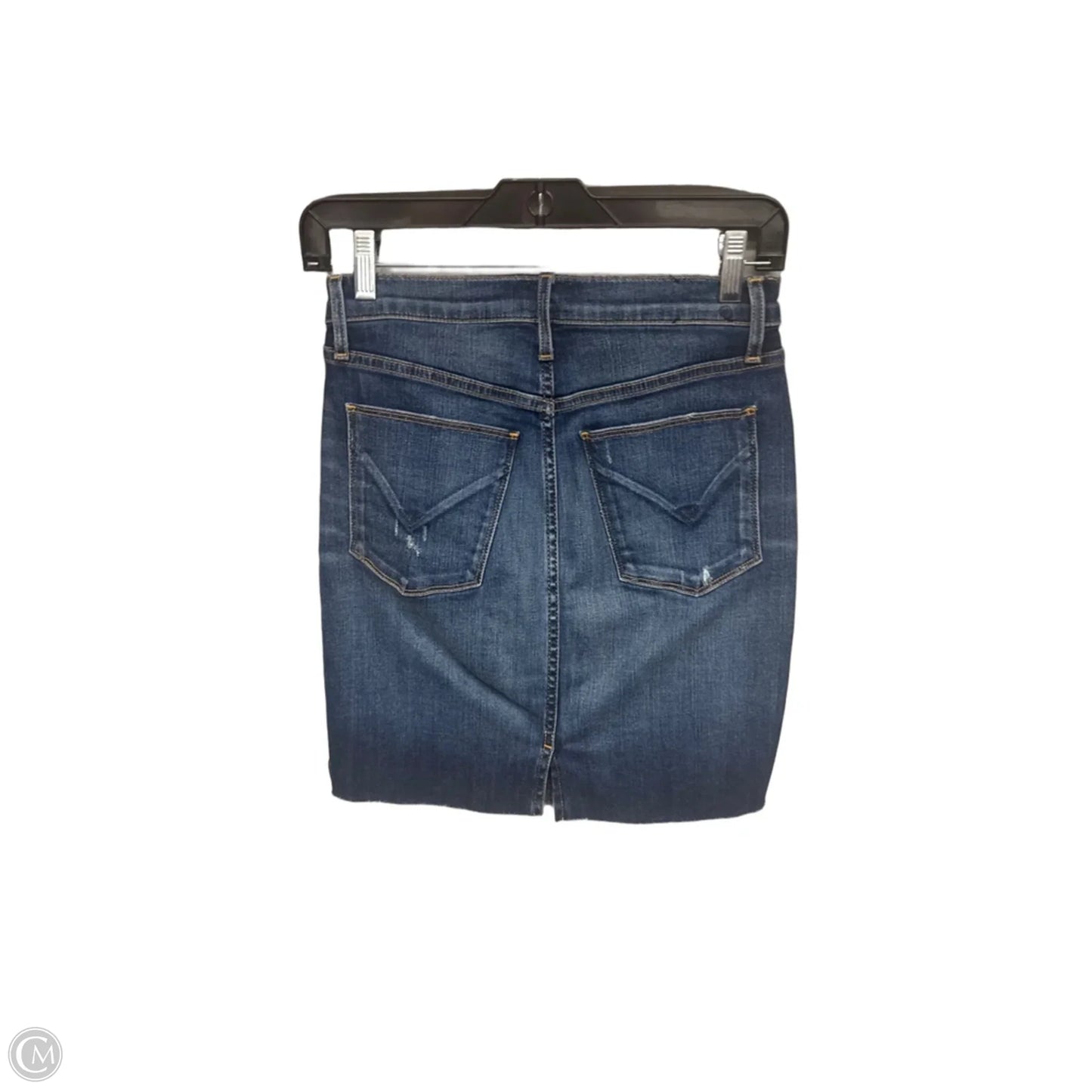 Skirt Mini & Short By Hudson In Blue Denim, Size: 0