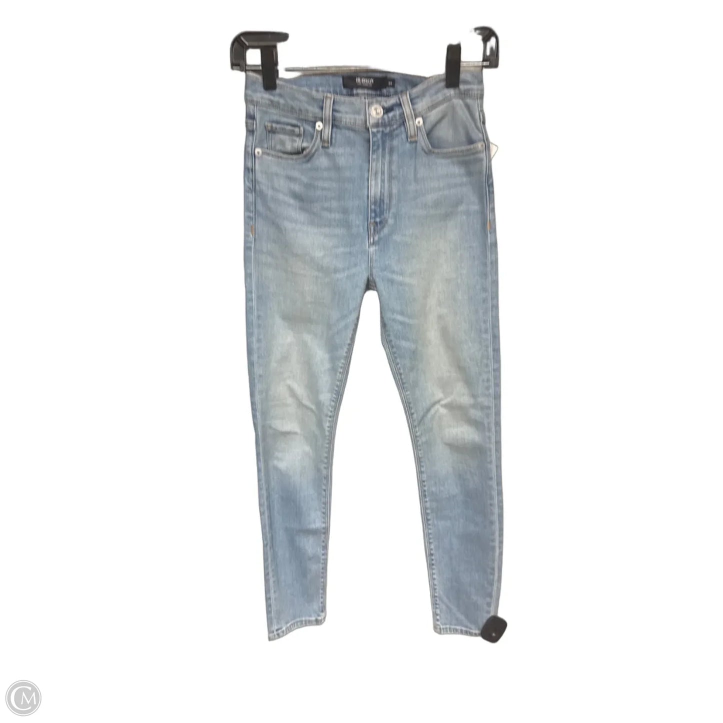 Jeans Skinny By Hudson In Blue Denim, Size: 0