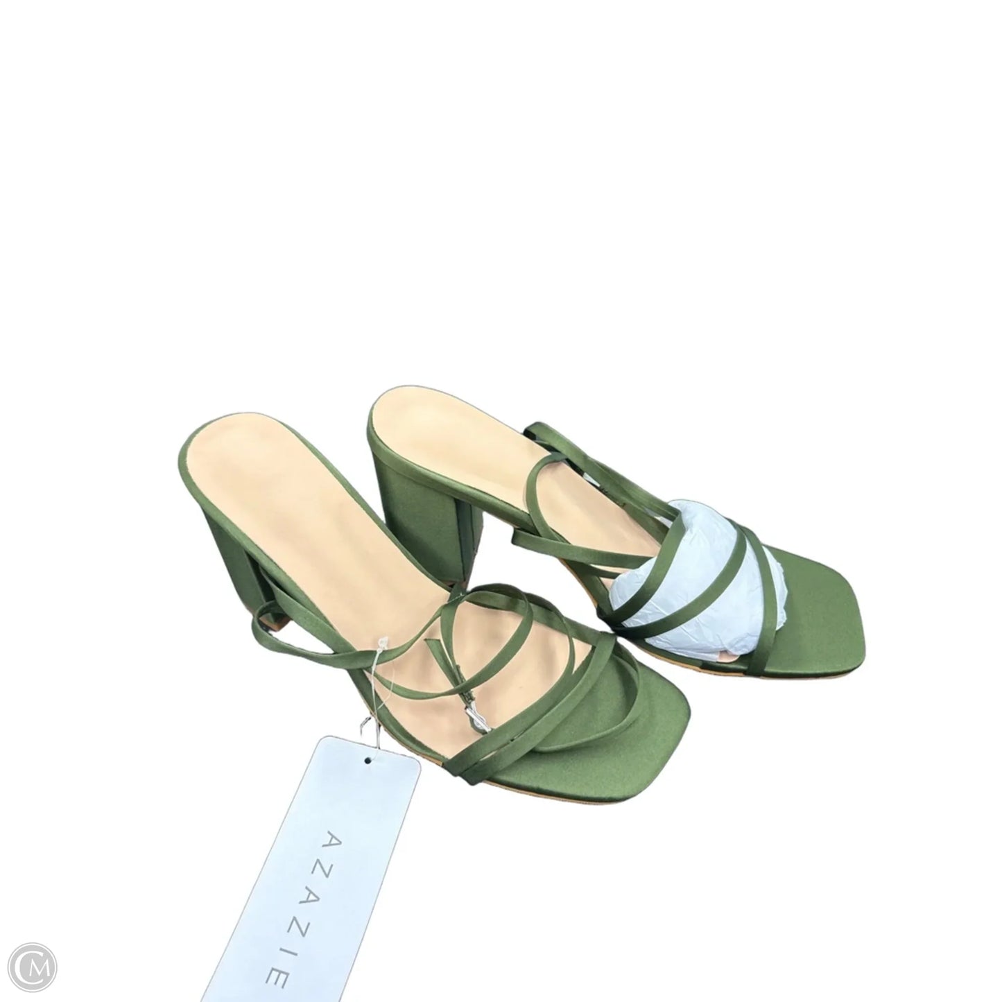 Shoes Heels Block By Clothes Mentor In Green, Size:
