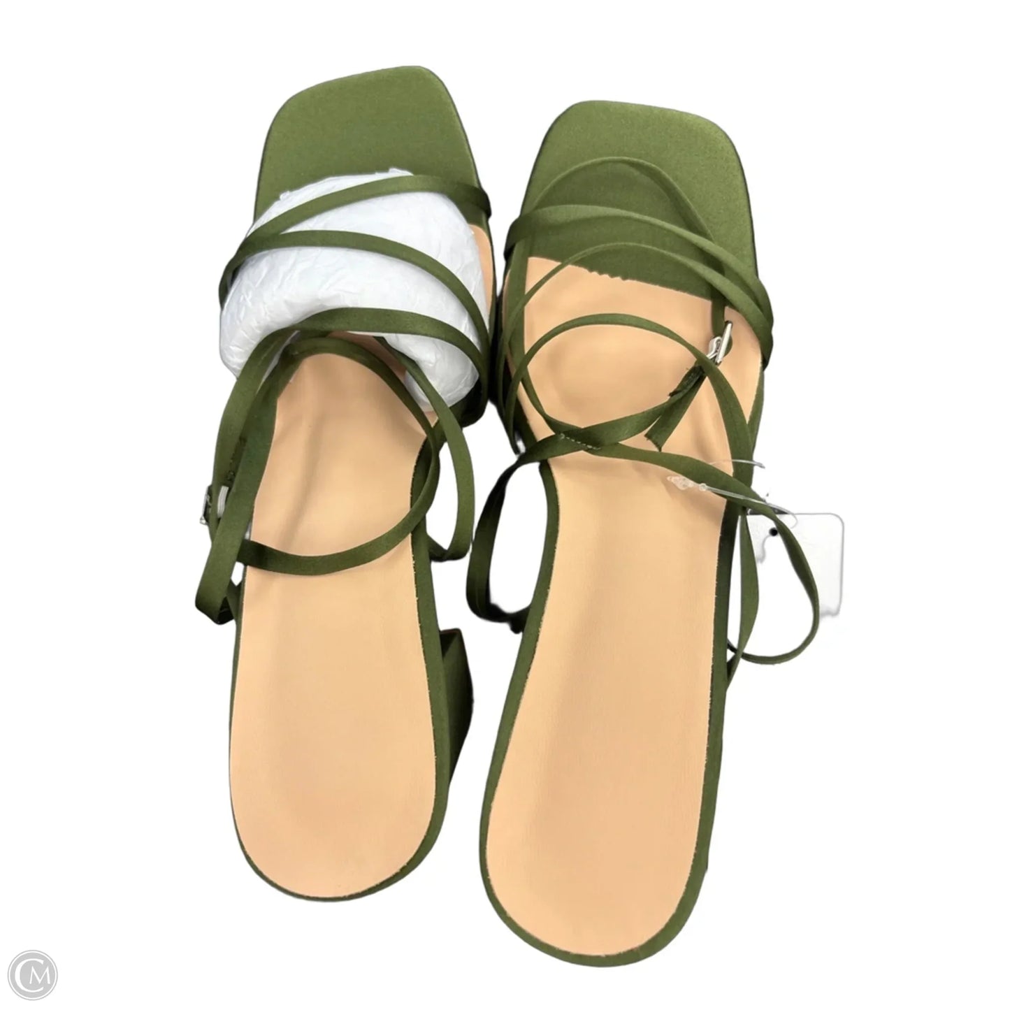 Shoes Heels Block By Clothes Mentor In Green, Size: