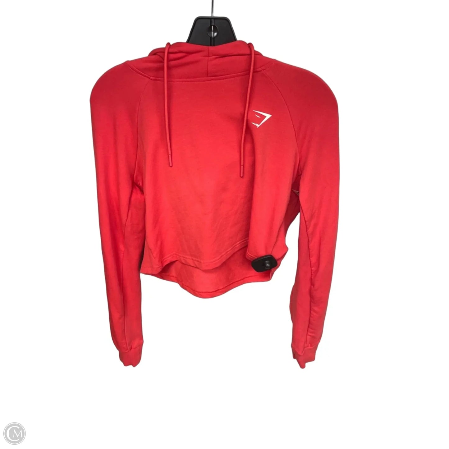 Athletic Sweatshirt Hoodie By Gym Shark In Red, Size: M