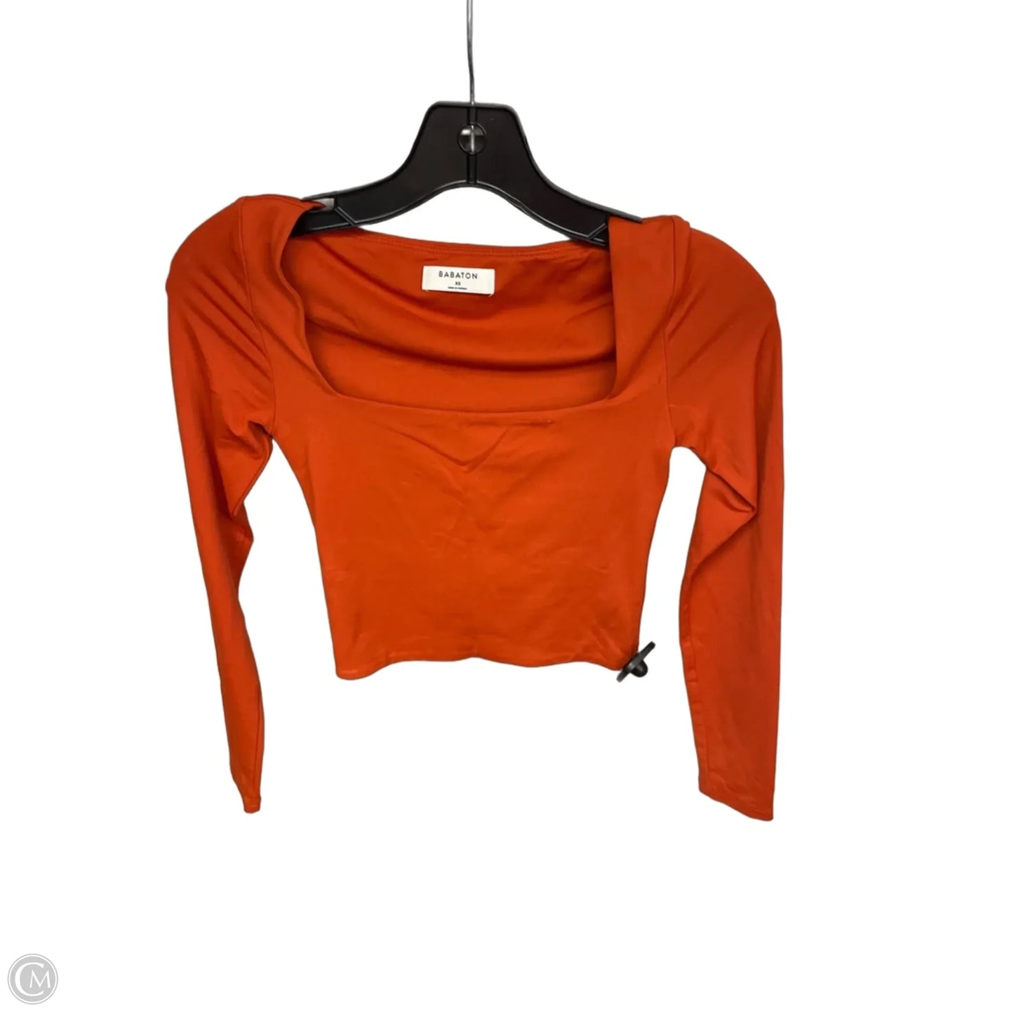 Top Long Sleeve By Babaton In Orange, Size: Xs