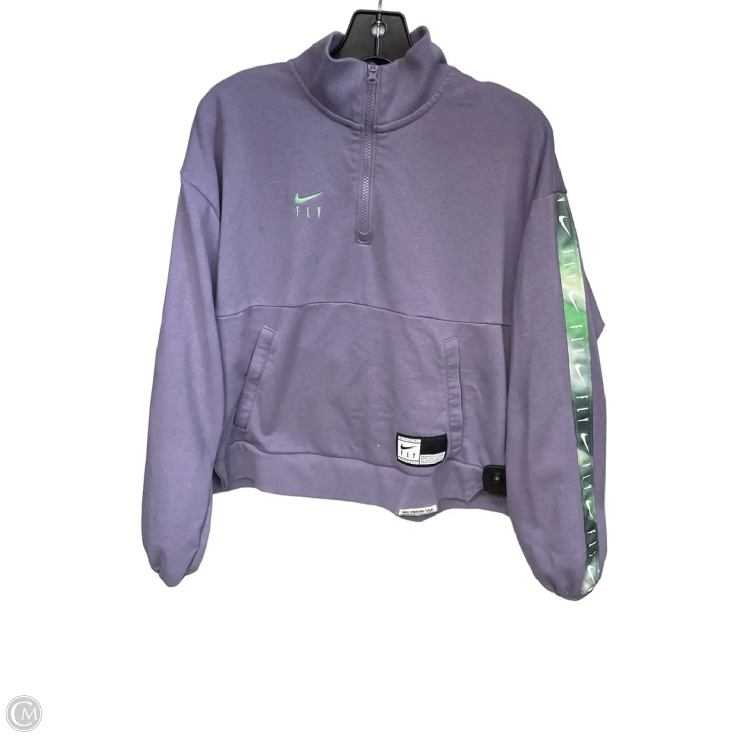 Athletic Sweatshirt Crewneck By Nike In Purple, Size: L