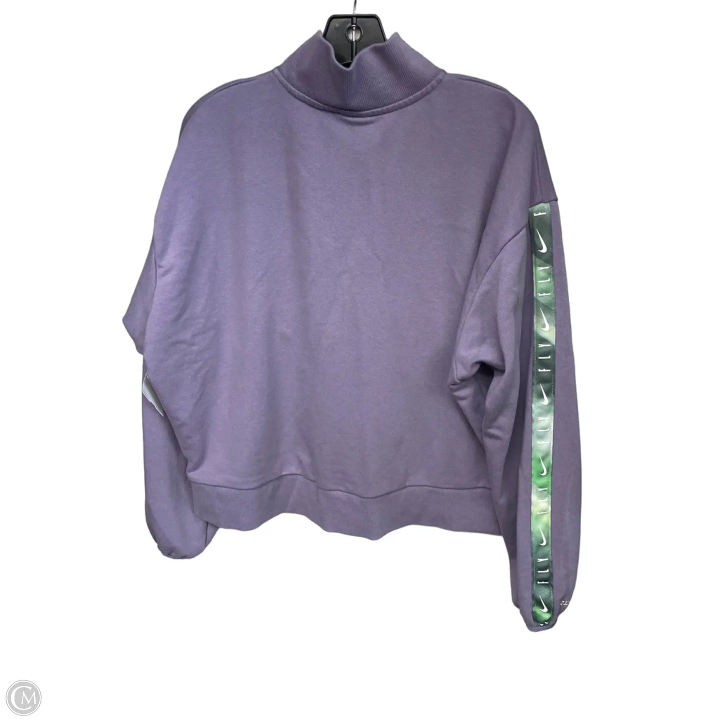 Athletic Sweatshirt Crewneck By Nike In Purple, Size: L