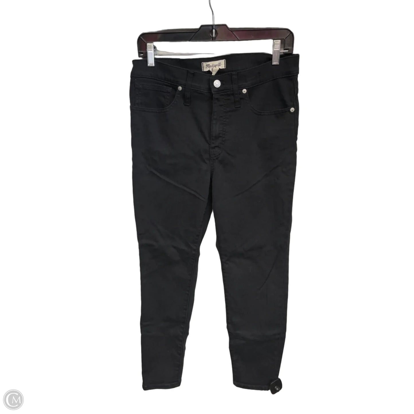 Jeans Skinny By Madewell In Black, Size: 10p