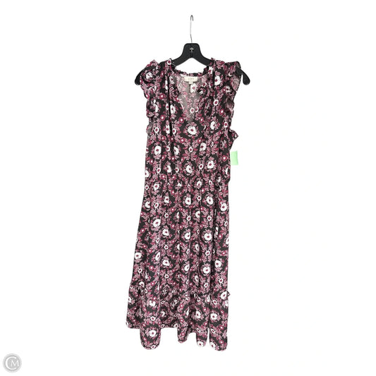 Dress Casual Maxi By Loft In Floral Print, Size: Xl
