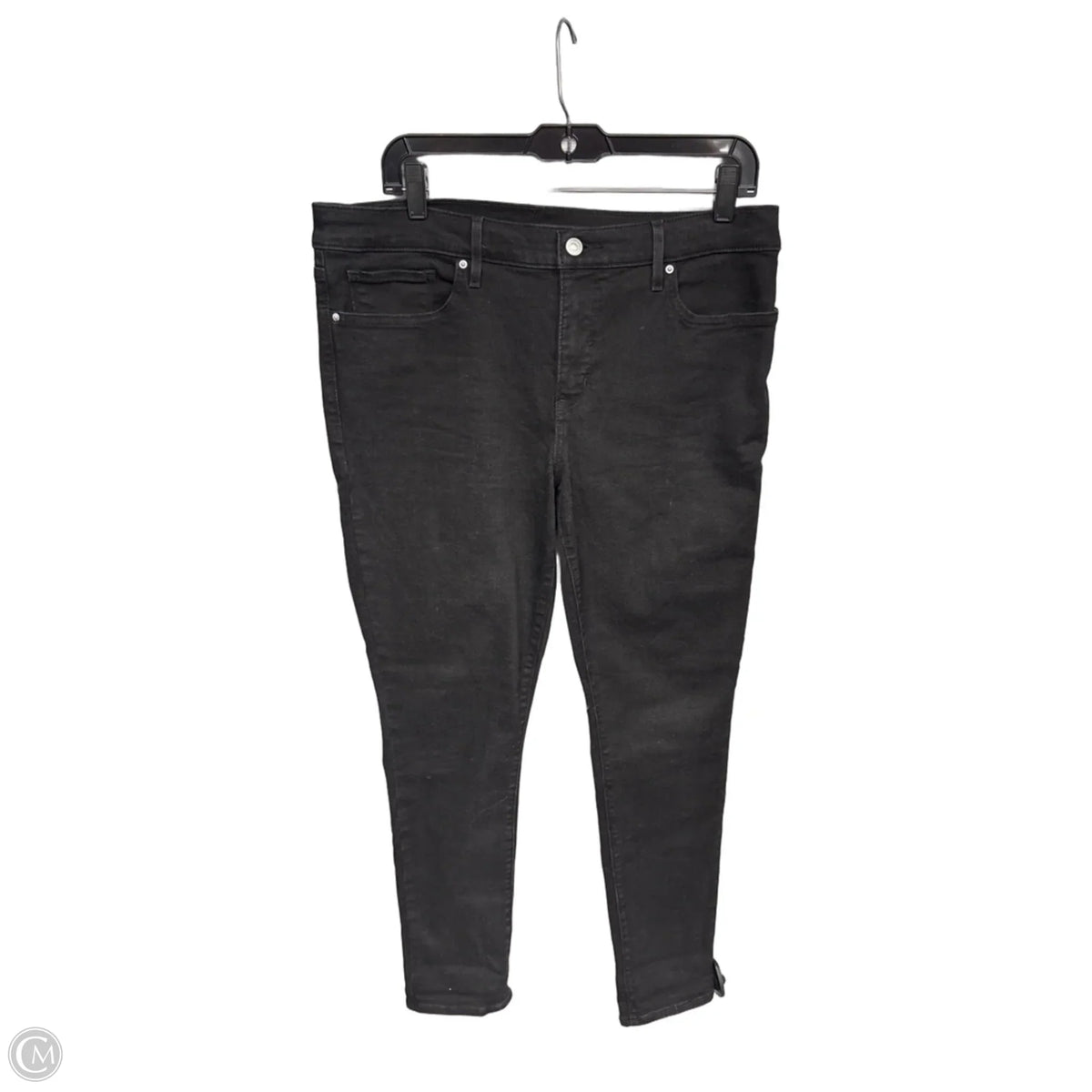 Jeans Straight By Levis In Black, Size: 12
